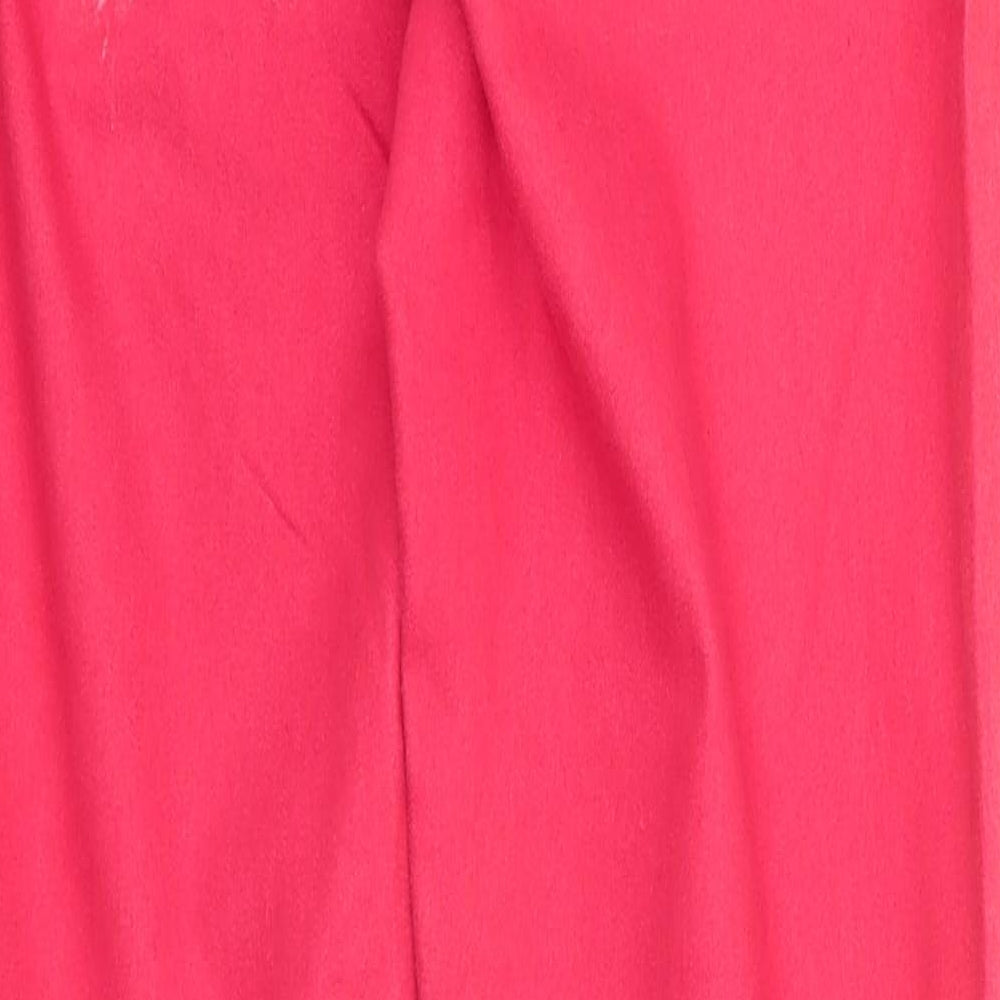 YFL Reserved Womens Orange  Cotton Chino Trousers Size 10 L30 in Regular  - Faded Orange Red