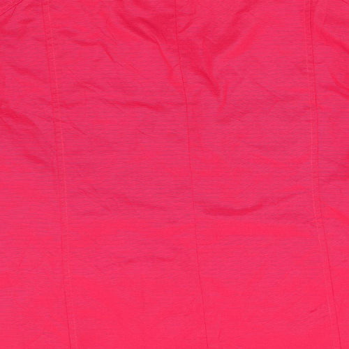 Centigrade Womens Red   Overcoat Coat Size L   - Subtle sheen Large Collar