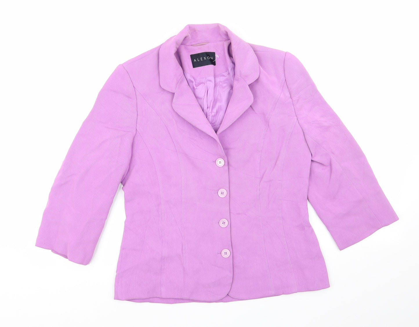 Alexon Womens Purple   Jacket  Size 10  Button - Lilac