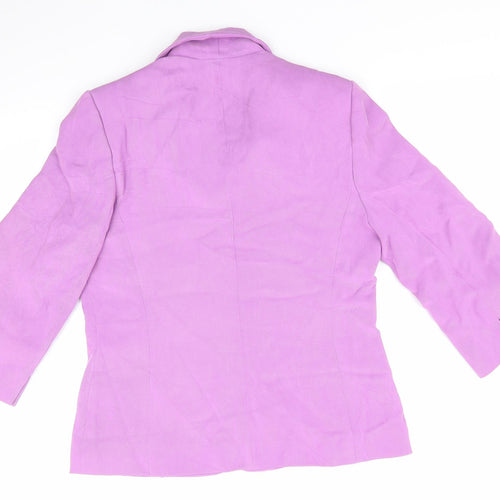 Alexon Womens Purple   Jacket  Size 10  Button - Lilac