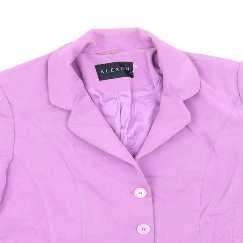 Alexon Womens Purple   Jacket  Size 10  Button - Lilac