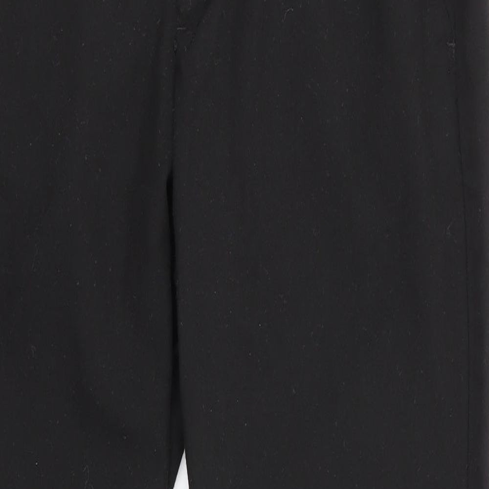 Peacocks Mens Black  Polyester Trousers  Size 28 in L27 in Regular