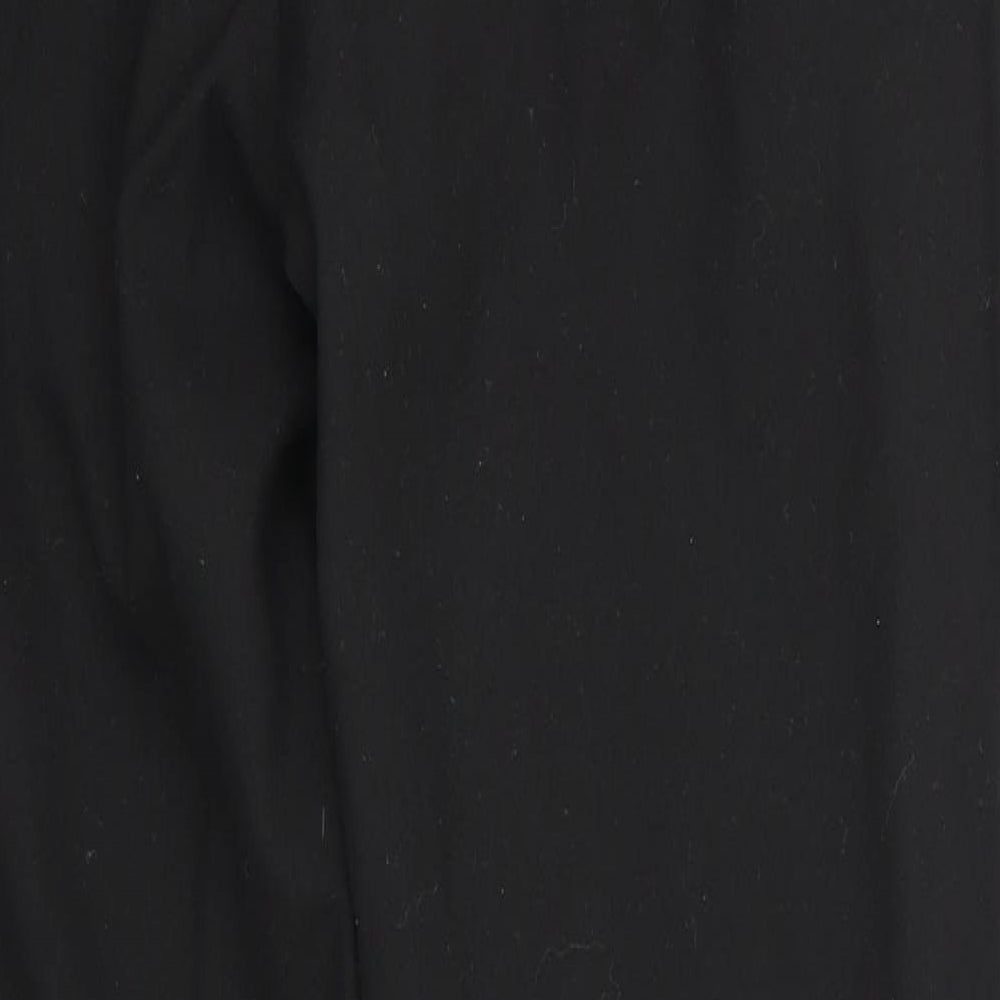 Peacocks Mens Black  Polyester Trousers  Size 28 in L27 in Regular