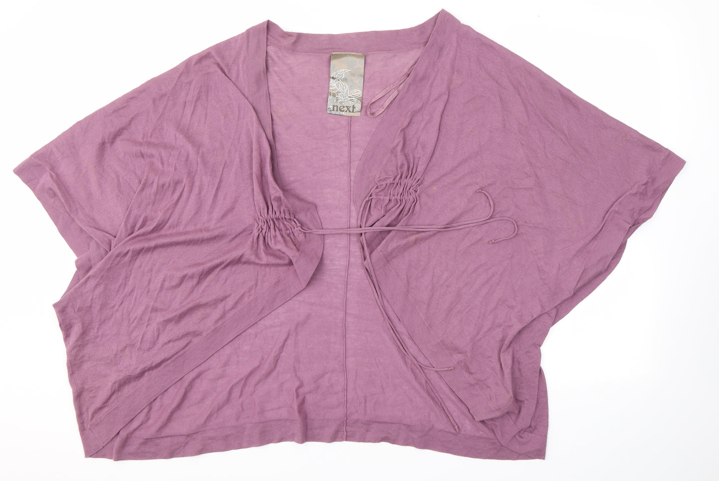 NEXT Womens Purple V-Neck  100% Cotton Cardigan Jumper Size L