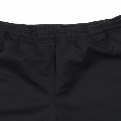 Lotto Mens Black  Polyester Sweat Shorts Size M  Regular