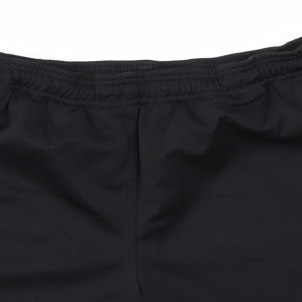 Lotto Mens Black  Polyester Sweat Shorts Size M  Regular