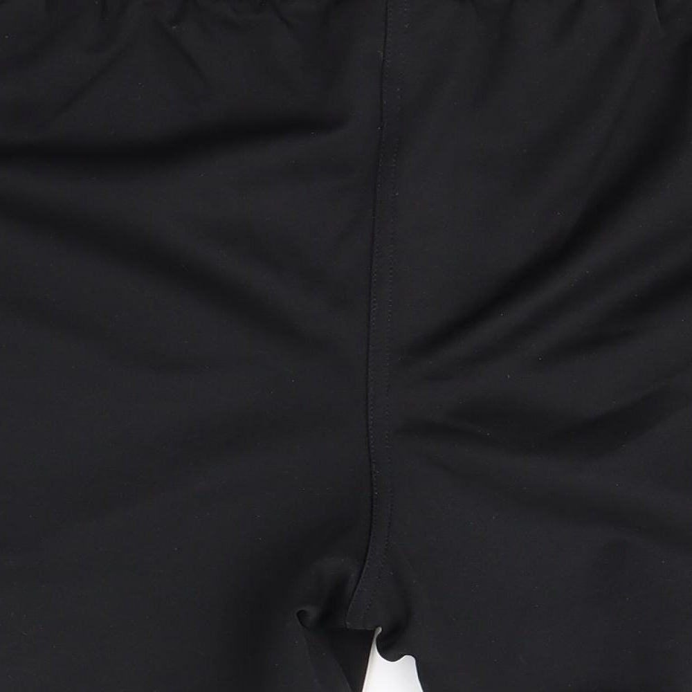 Lotto Mens Black  Polyester Sweat Shorts Size M  Regular