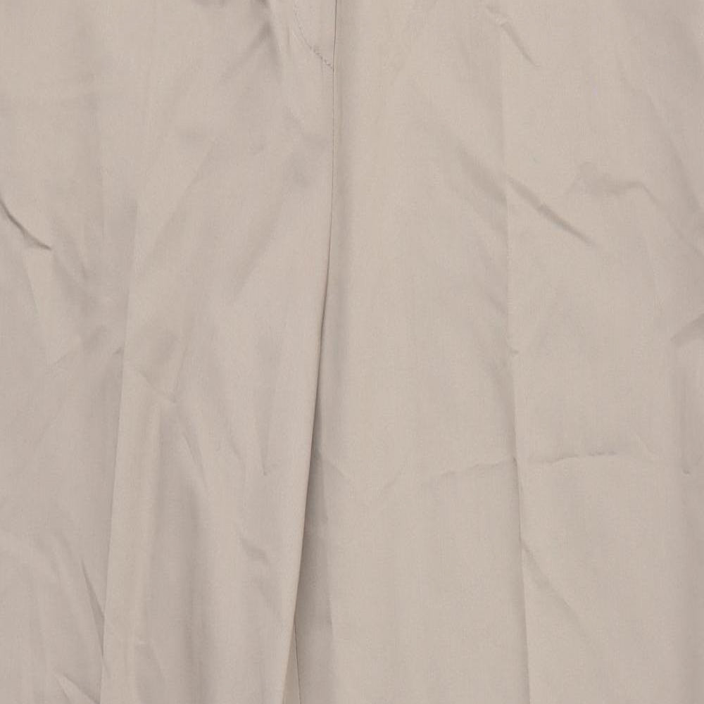 Gelco Womens Brown  Viscose Dress Pants Trousers Size 16 L30 in Regular