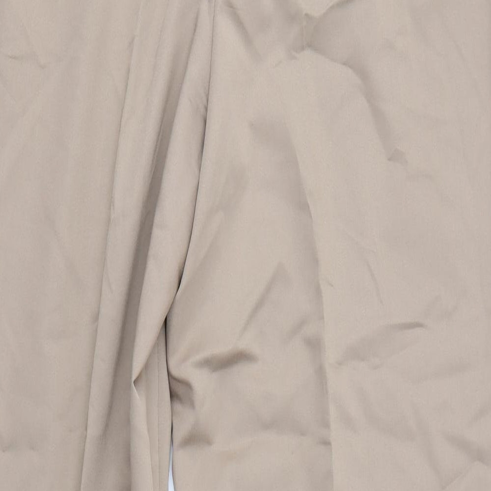 Gelco Womens Brown  Viscose Dress Pants Trousers Size 16 L30 in Regular