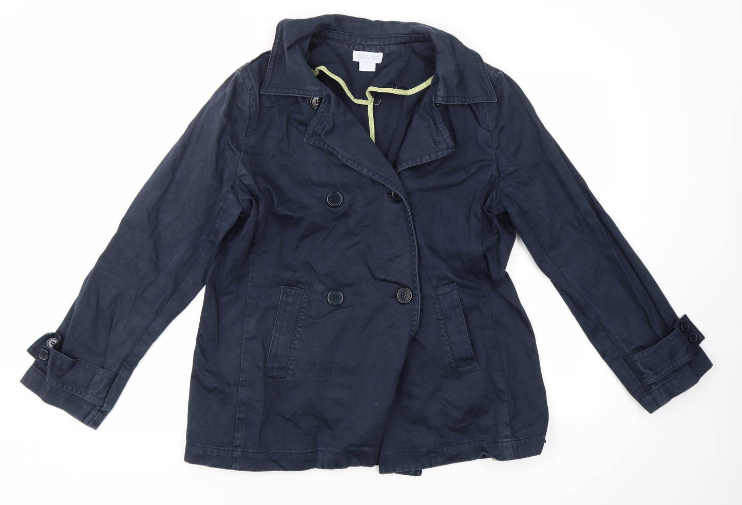 Capture Womens Blue   Jacket Coat Size M
