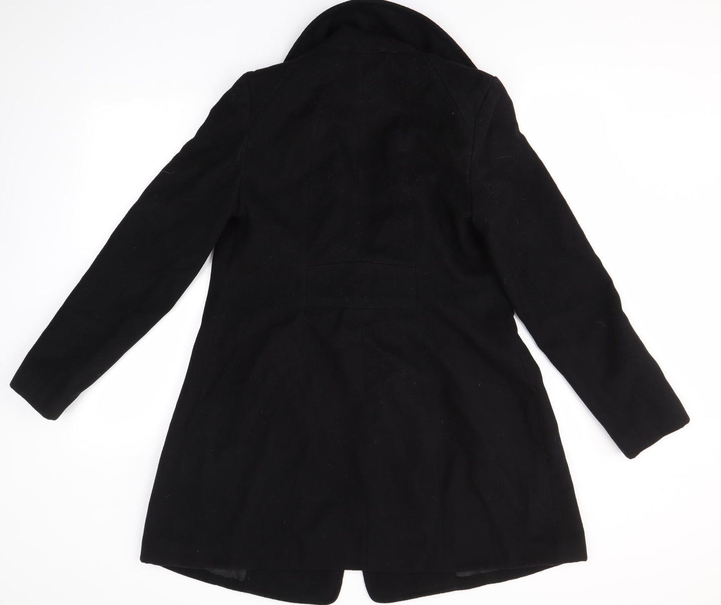 New Look Womens Black   Overcoat Coat Size 14