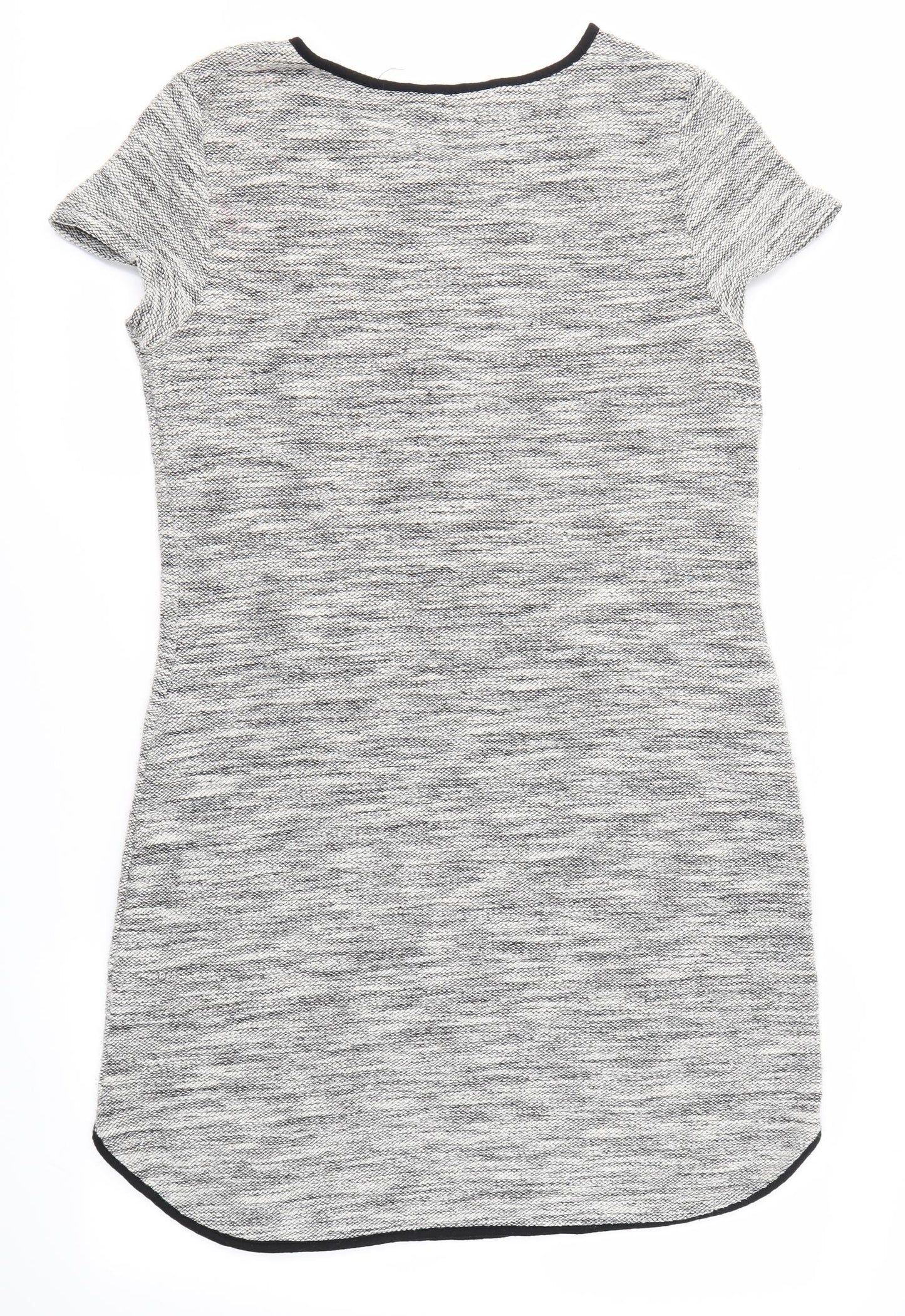 New Look Womens Grey  Polyester Pencil Dress  Size 10 Round Neck