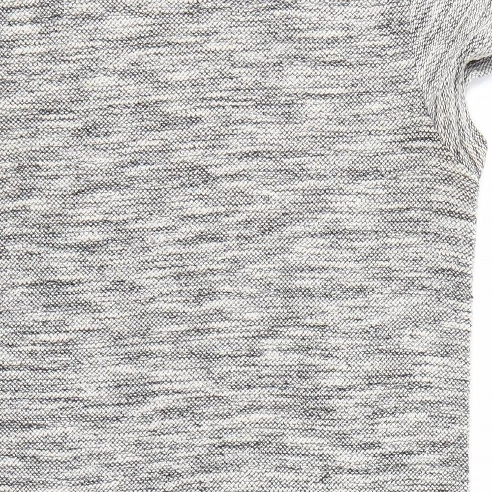 New Look Womens Grey  Polyester Pencil Dress  Size 10 Round Neck