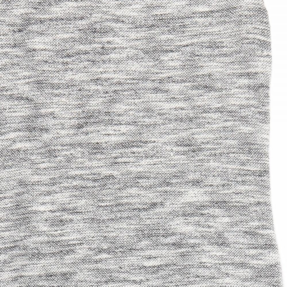 New Look Womens Grey  Polyester Pencil Dress  Size 10 Round Neck