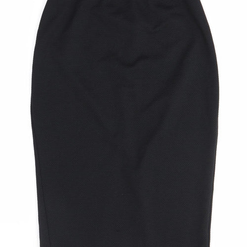 Primark Womens Black  Polyester Straight & Pencil Skirt Size 10
