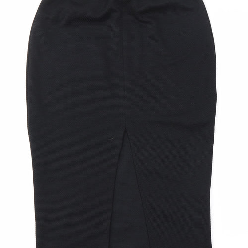 Primark Womens Black  Polyester Straight & Pencil Skirt Size 10