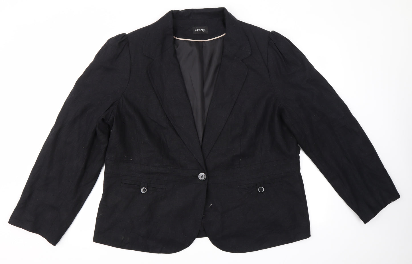 George Womens Black   Jacket  Size 22