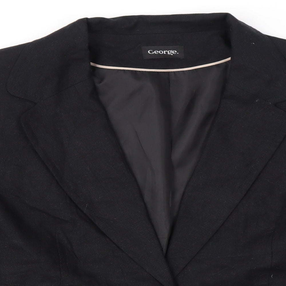 George Womens Black   Jacket  Size 22