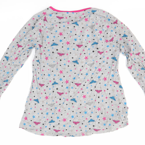 George Girls Multicoloured  Cotton Basic Casual Size 9-10 Years Round Neck  - Wonder Woman