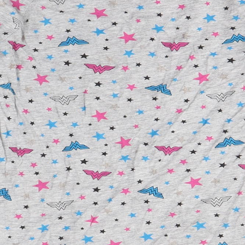 George Girls Multicoloured  Cotton Basic Casual Size 9-10 Years Round Neck  - Wonder Woman