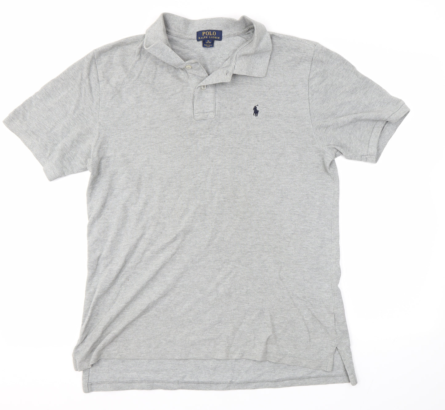 Polo Ralph Lauren Womens Grey  100% Cotton Basic Polo Size XL Collared