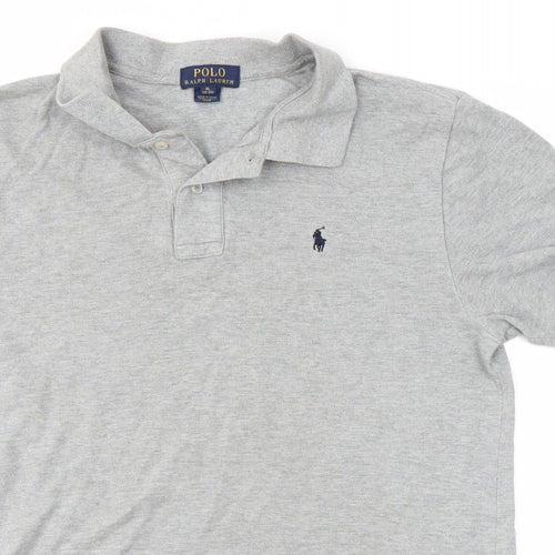 Polo Ralph Lauren Womens Grey  100% Cotton Basic Polo Size XL Collared