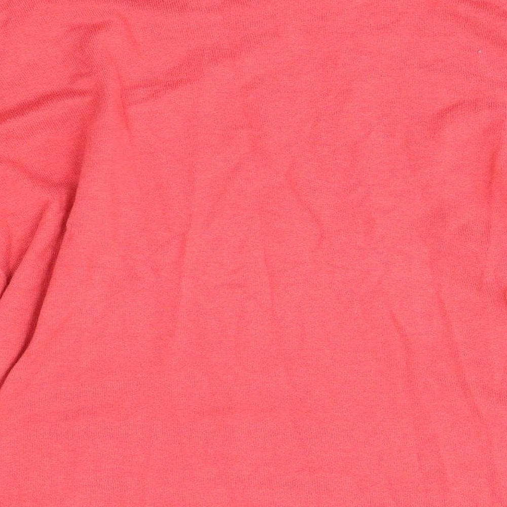 NEXT Womens Pink  Cotton Basic Blouse Size 10 Round Neck