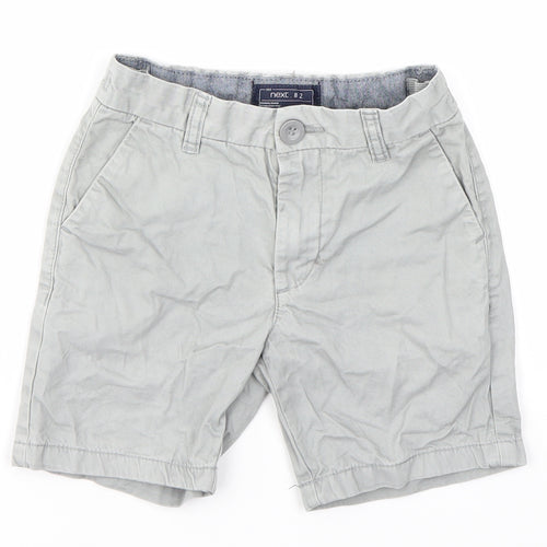 NEXT Boys Grey  100% Cotton Chino Shorts Size 5 Years  Regular