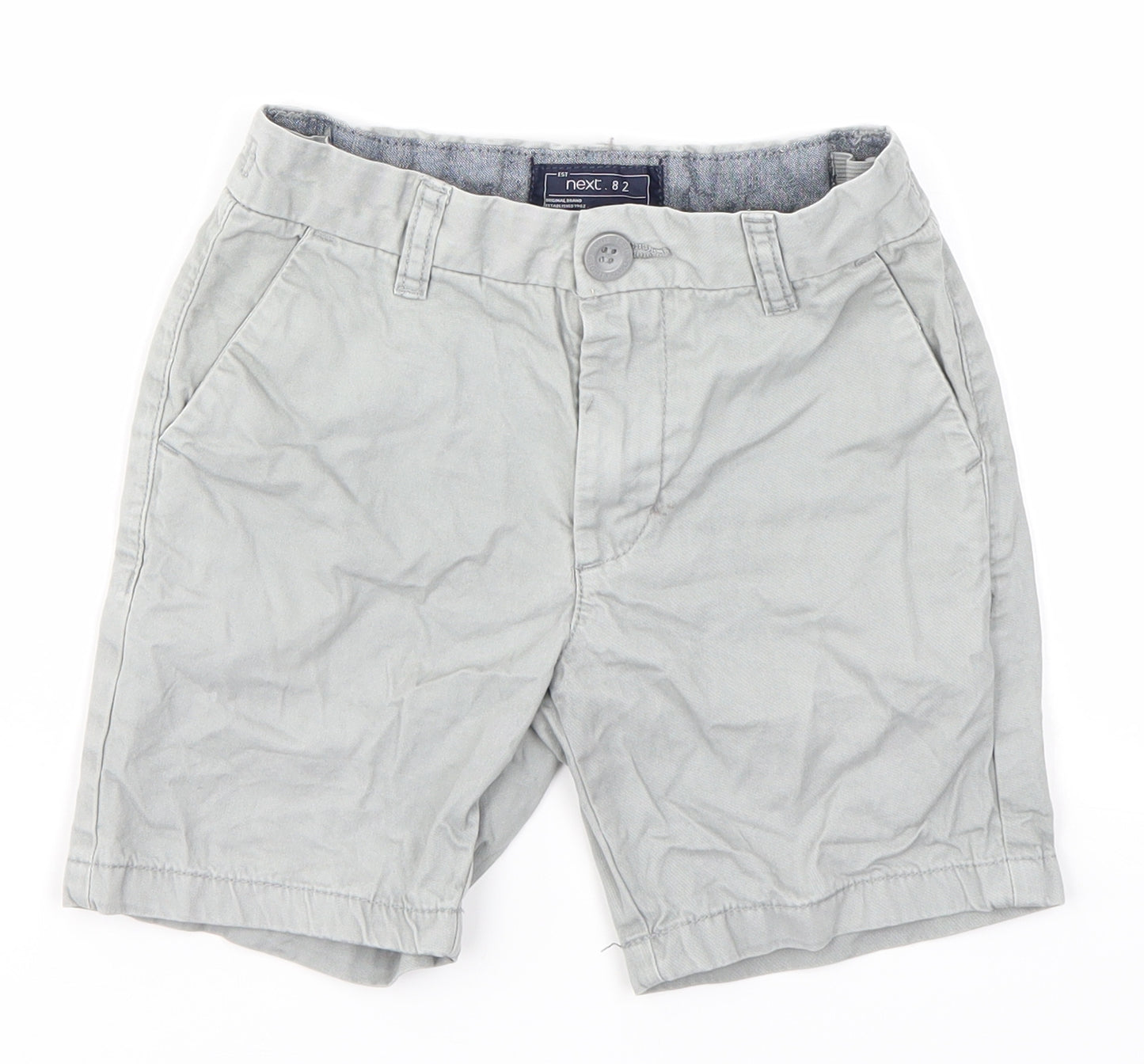 NEXT Boys Grey  100% Cotton Chino Shorts Size 5 Years  Regular