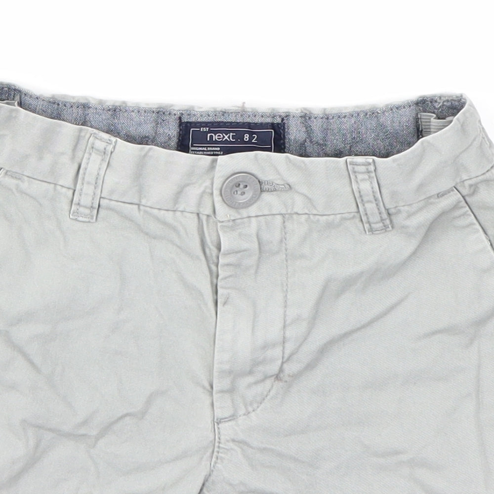 NEXT Boys Grey  100% Cotton Chino Shorts Size 5 Years  Regular