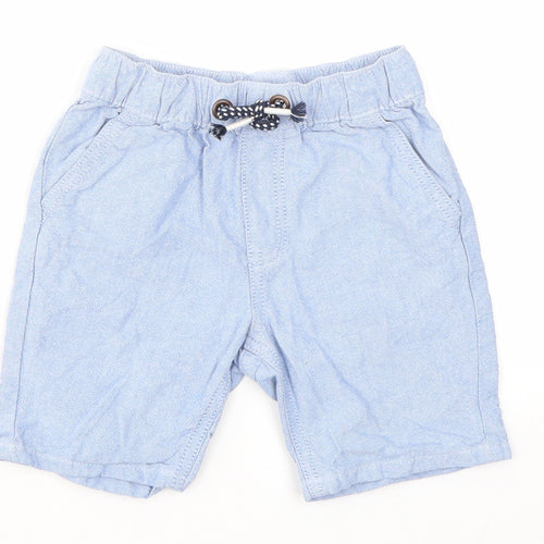 Nutmeg Boys Blue  100% Cotton Cargo Shorts Size 3-4 Years  Regular