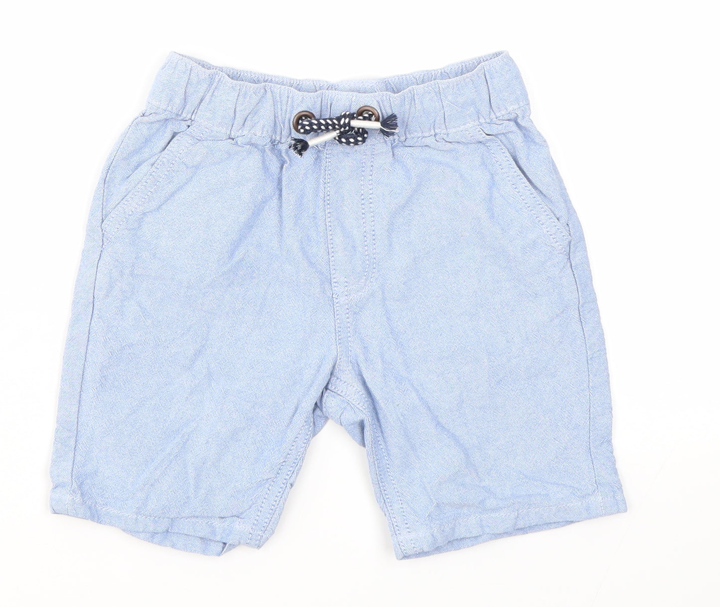 Nutmeg Boys Blue  100% Cotton Cargo Shorts Size 3-4 Years  Regular
