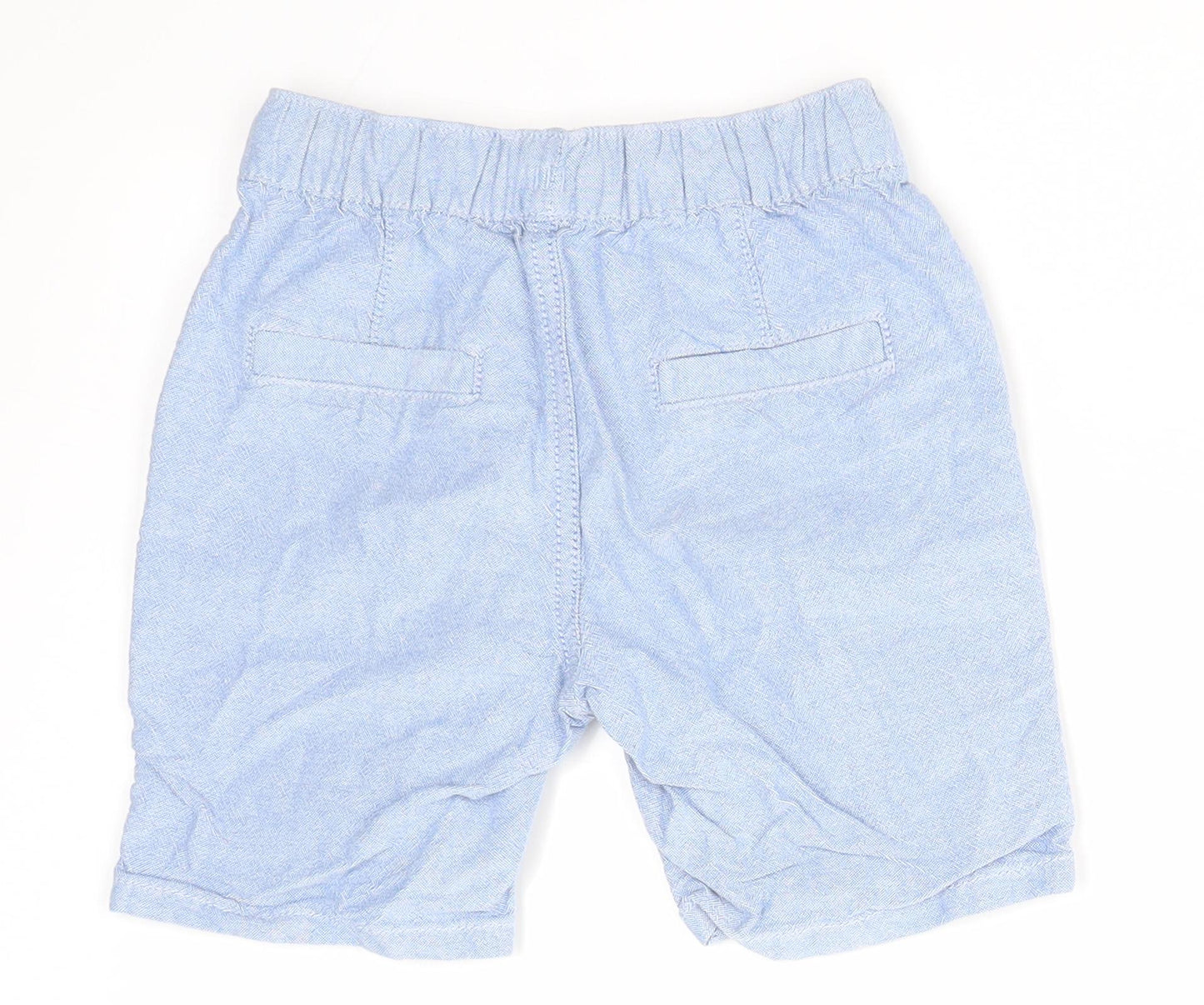 Nutmeg Boys Blue  100% Cotton Cargo Shorts Size 3-4 Years  Regular