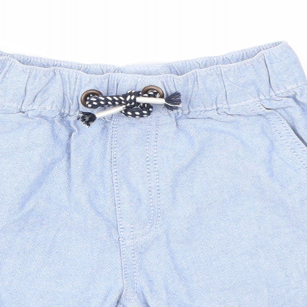 Nutmeg Boys Blue  100% Cotton Cargo Shorts Size 3-4 Years  Regular