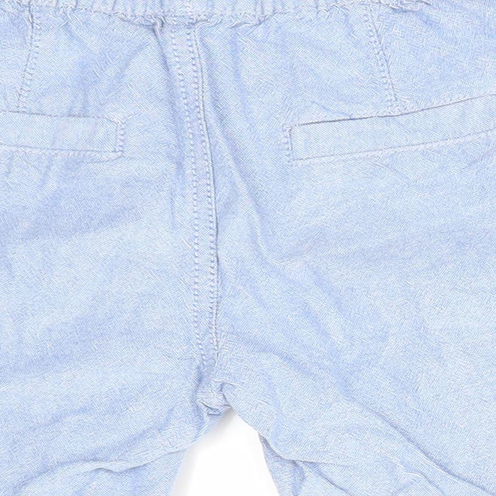 Nutmeg Boys Blue  100% Cotton Cargo Shorts Size 3-4 Years  Regular