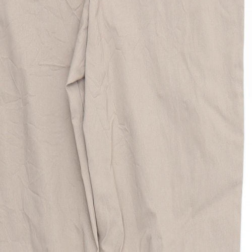 For Women Womens Brown  Viscose Dress Pants Trousers Size 14 L28 in Regular