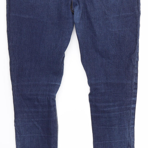 TU Womens Blue  Cotton Skinny Jeans Size 10 L27 in Regular