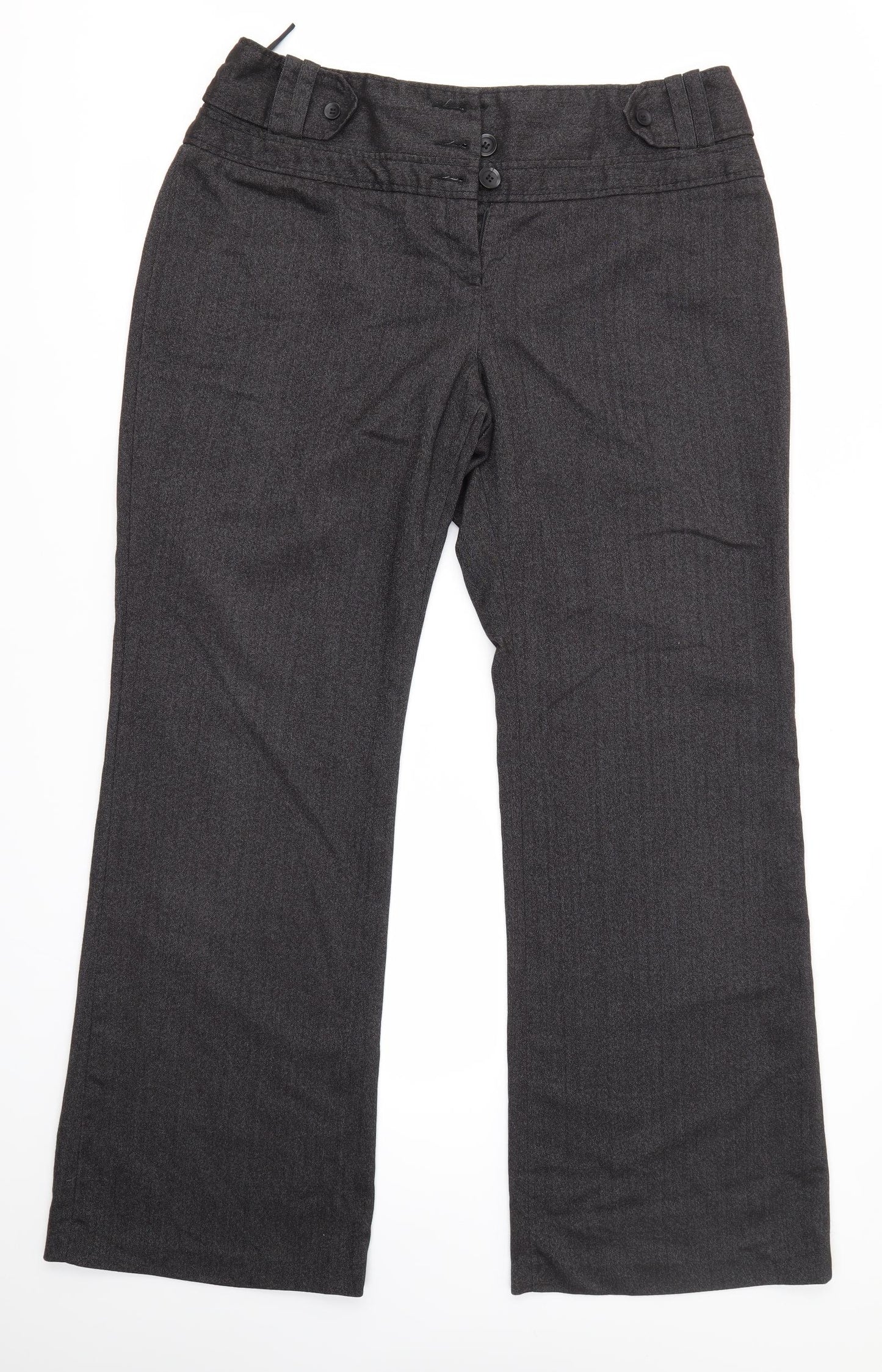 NEXT Womens Grey  Polyester Dress Pants Trousers Size 36 in L32 in Regular