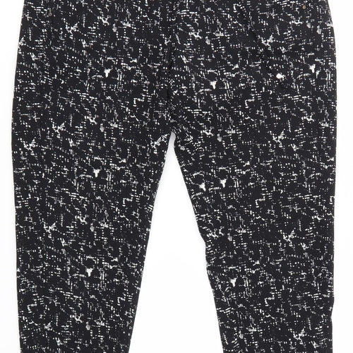 H&M Womens Black  Polyester Dress Pants Trousers Size 8 L24 in Regular