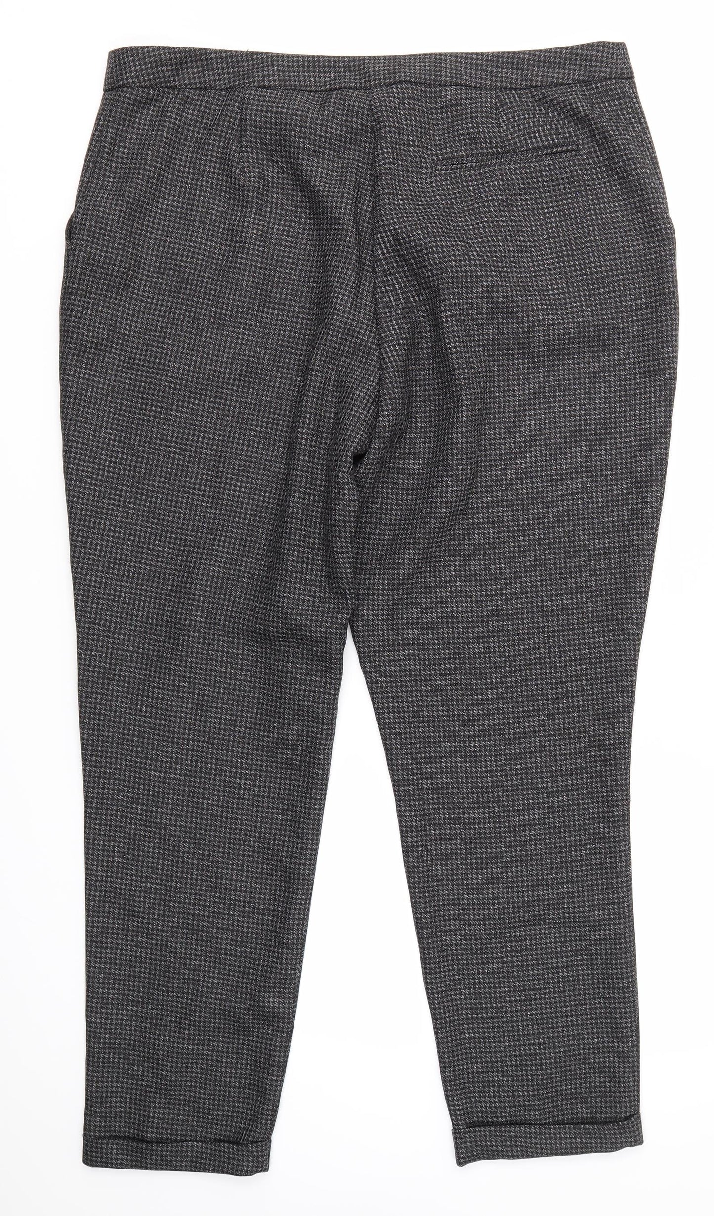 Primark Womens Grey  Polyester Dress Pants Trousers Size 16 L36 in Regular