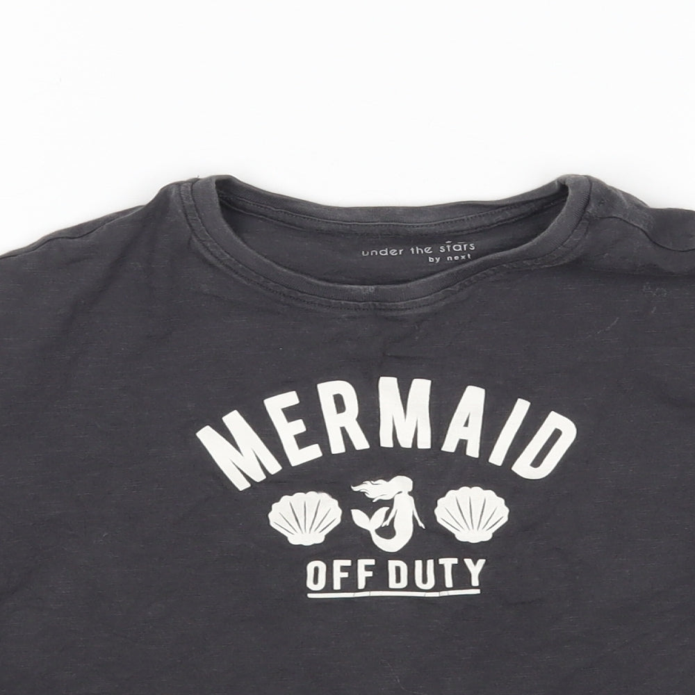 NEXT Girls Grey  Cotton Top Pyjama Top Size 8 Years