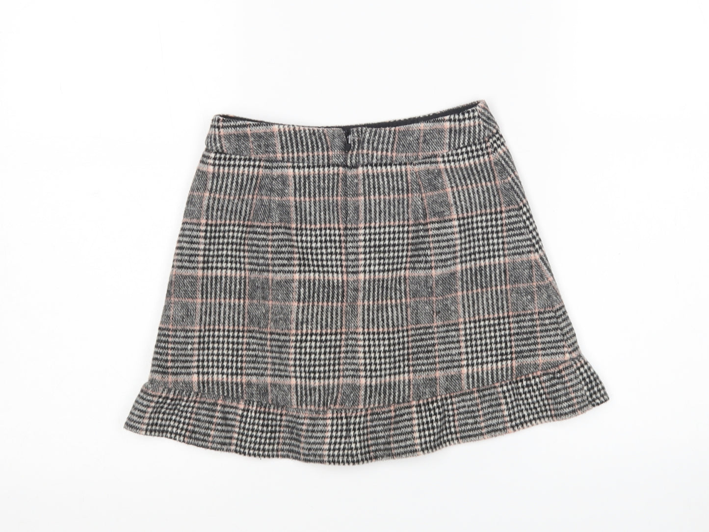F&F Girls Multicoloured Check Polyester Mini Skirt Size 6-7 Years  Regular
