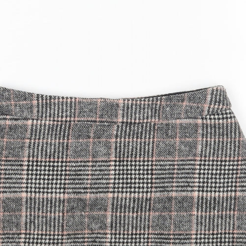 F&F Girls Multicoloured Check Polyester Mini Skirt Size 6-7 Years  Regular