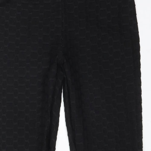 Miso Womens Black Geometric Polyester  Leggings Size 12 L25 in