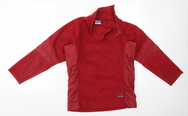 Rebel Girls Red High Neck  Polyester Pullover Jumper Size 12 Years