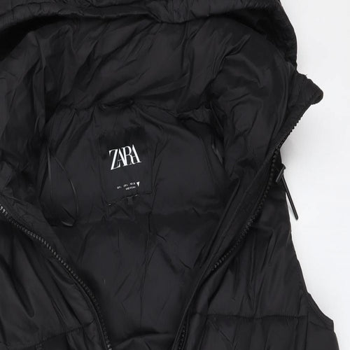 Zara Womens Black   Gilet Coat Size L