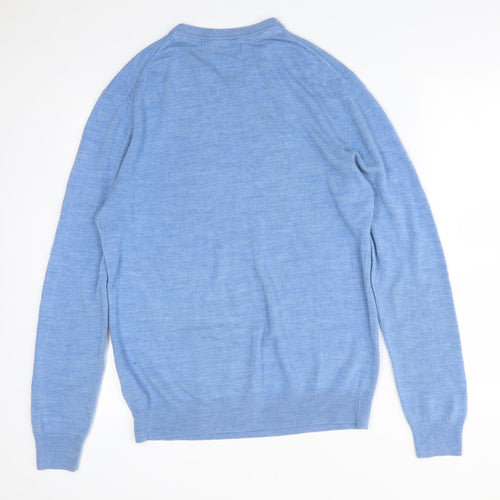 COLLECTION Mens Blue  Acrylic Pullover Sweatshirt Size L
