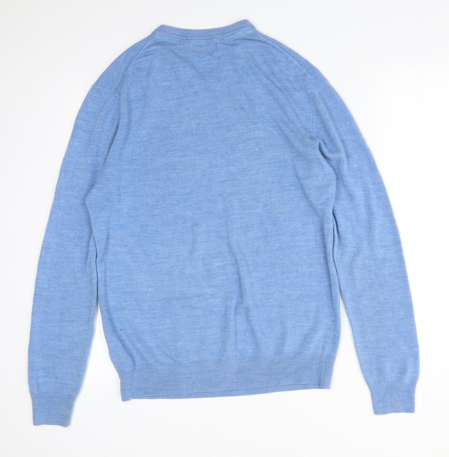 COLLECTION Mens Blue  Acrylic Pullover Sweatshirt Size L