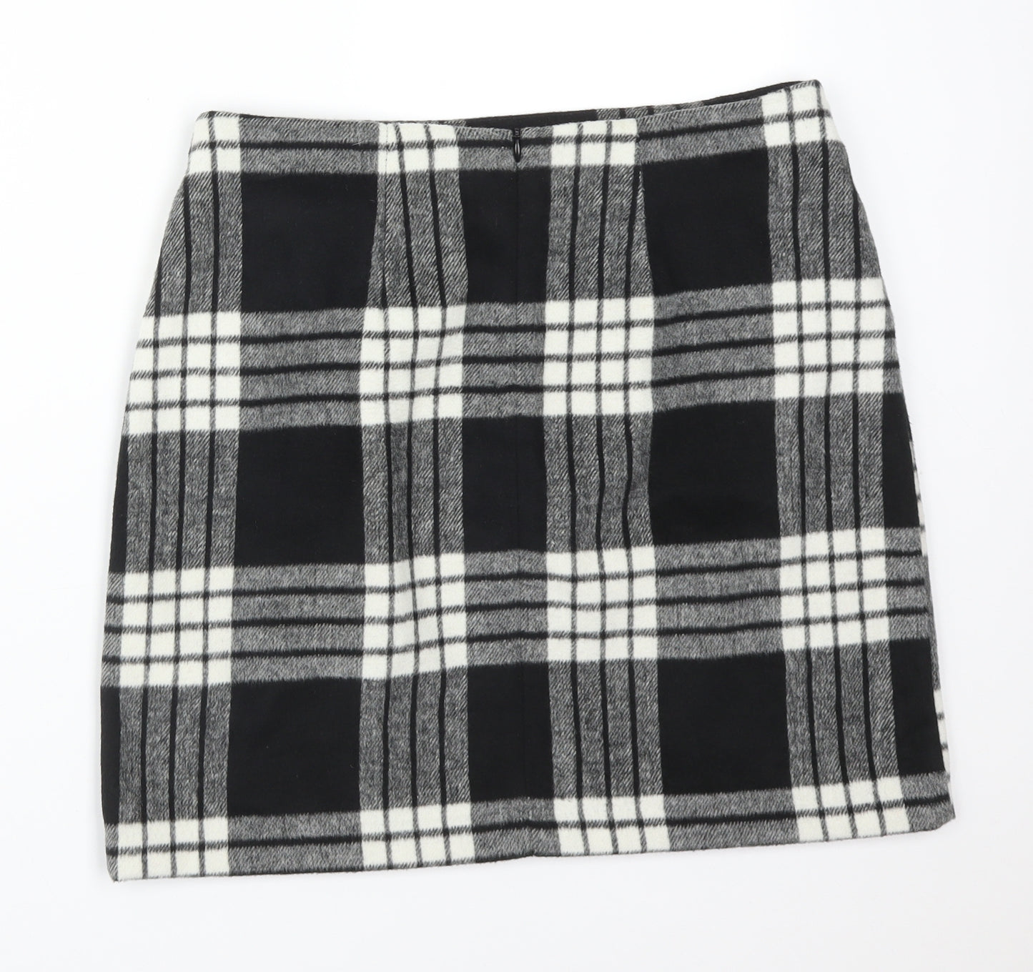 Peacocks Womens Multicoloured Check Polyester Straight & Pencil Skirt Size 10