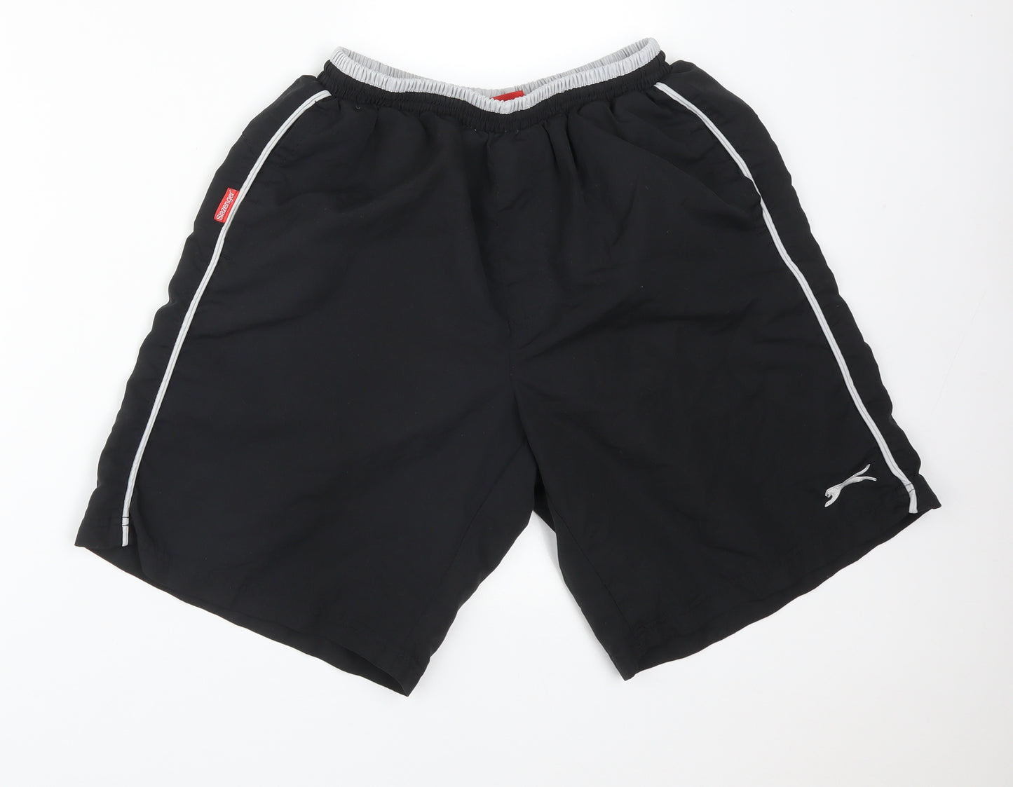 Slazenger Mens Black  Polyester Bermuda Shorts Size M L9 in Regular